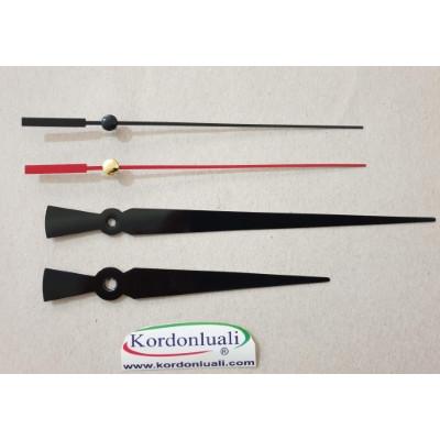 Akrep 13 cm Yelkovan 18 cm Metal Siyah 100 Adet