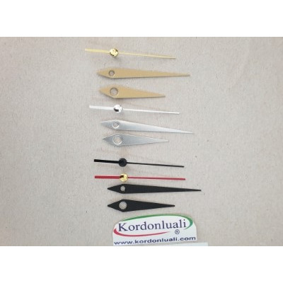 Akrep 5 cm Yelkovan 6,9 cm Metal Siyah Gümüş Veya Gold