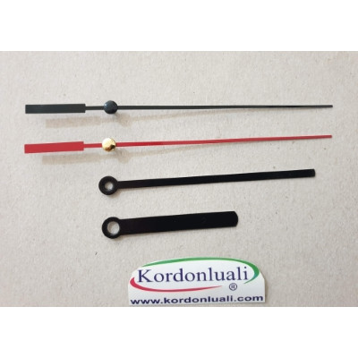 Akrep 6 cm Yelkovan 9,8 cm Metal Siyah 100 Adet Akrep 6 cm Yelkovan 9,8 cm Metal Siyah 100 Adet