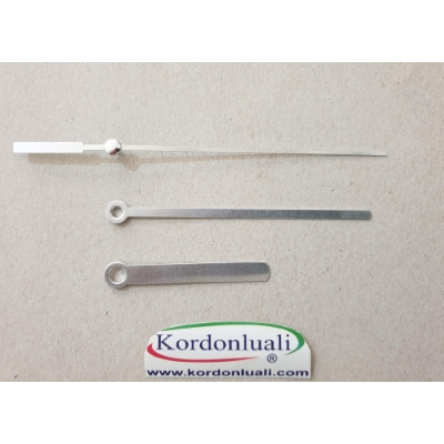 Akrep 6 cm Yelkovan 9,8 cm Metal Gümüş 100 Adet