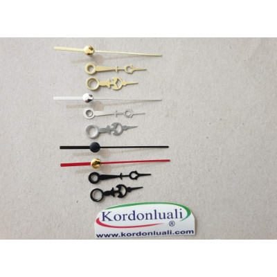 Akrep 3,2 cm Yelkovan 3,9 cm Metal Siyah Gümüş Veya Gold Akrep 3,2 cm Yelkovan 3,9 cm Metal Siyah Gümüş Veya Gold