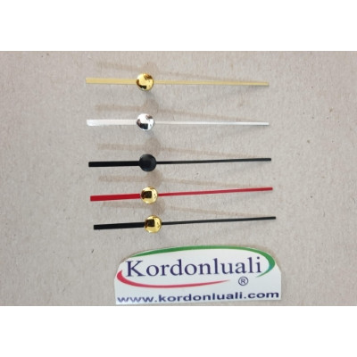 Saat Saniyesi 6,5 cm Metal Kırmızı Siyah Gümüş Veya Gold