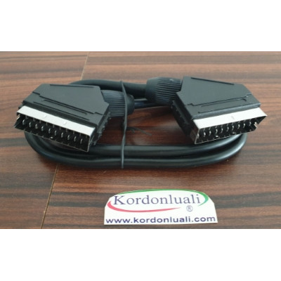Scart to-Scart Kablosu Eski Cihaz Televizyon Vb Sıfır Scart to-Scart Kablosu Eski Cihaz Televizyon Vb Sıfır