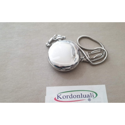 Köstekli Cep Saati Gümüş Köstekli Cep Saati Gümüş