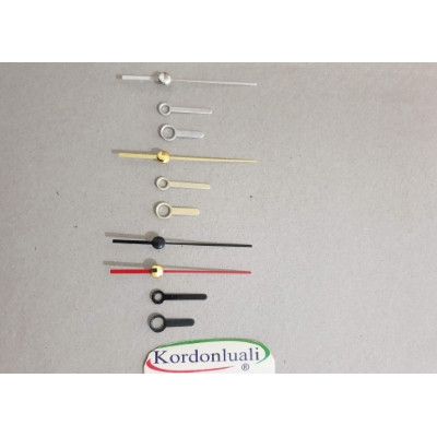 Akrep 2 cm Yelkovan 2,5 cm Metal Siyah Gümüş Veya Gold Akrep 2 cm Yelkovan 2,5 cm Metal Siyah Gümüş Veya Gold