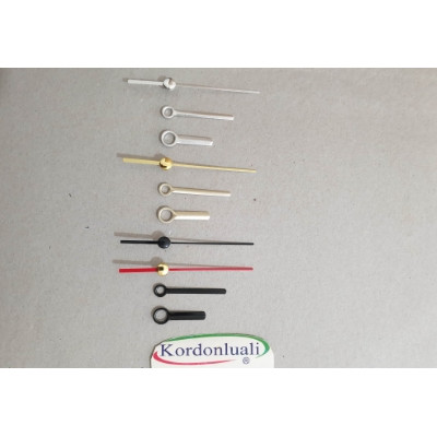Akrep 2,5 cm Yelkovan 3,5 cm Metal Siyah Gümüş Veya Gold Akrep 2,5 cm Yelkovan 3,5 cm Metal Siyah Gümüş Veya Gold