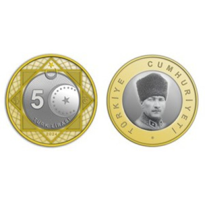 Darphane Madeni 5 Liralar Çil 100 Ad