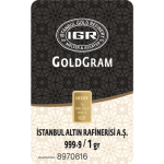 1 Gram 24 Ayar 999,9 Milyem Sertifikalı