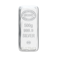 500 Gram Külçe Gümüş Sertifikalı 999,9 Milyem